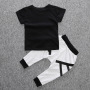 Conyson kids summer korea Fashion boutique infant children clothes suit Toddler baby Boy T-shirt Pant 2 Pieces wear clothing Set