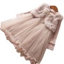 Customized Good Quality Girls Winter Two-piece Dresses Girls Double Layered Dress Long Sweater Dresses