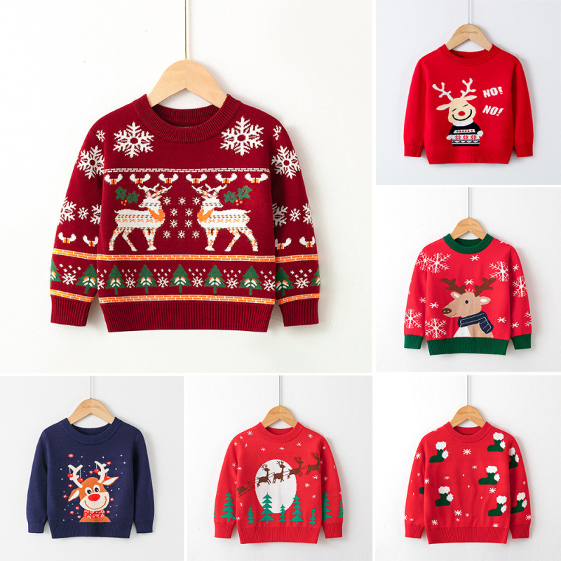 New kids girls Solid Color Knitted Pullover Sweater Candy Color Sweater Pullover Loose Children Casual Sweater Pullover