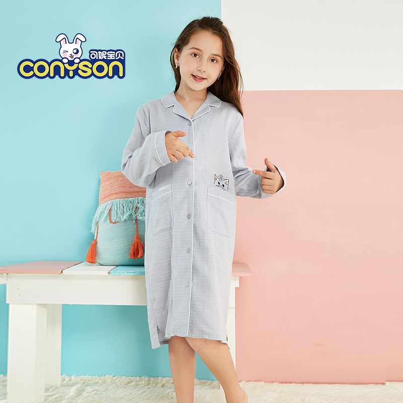 100% cotton kids girls' pajamas sleepwear girls robe kids blank pajamas kids pajamas wholesale