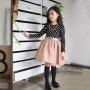 2021 Spring New Fashion Polka Dot Elegant Kids Girl Dresses Long Sleeve Clothing Girls Clothes Princess Dress
