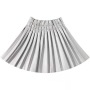Conyson New design Summer Baby Girls Pu Leather Solid Pleated Skirt Elastic Waist Short Skirts pleated skirt