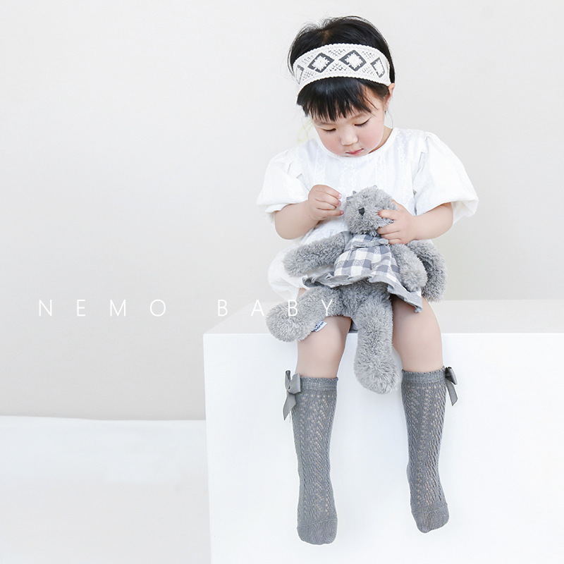 Conyson Fashion Summer New kids Summer Children Socks Thin Mesh Middle Hose Girl Socks Princess Baby Socks