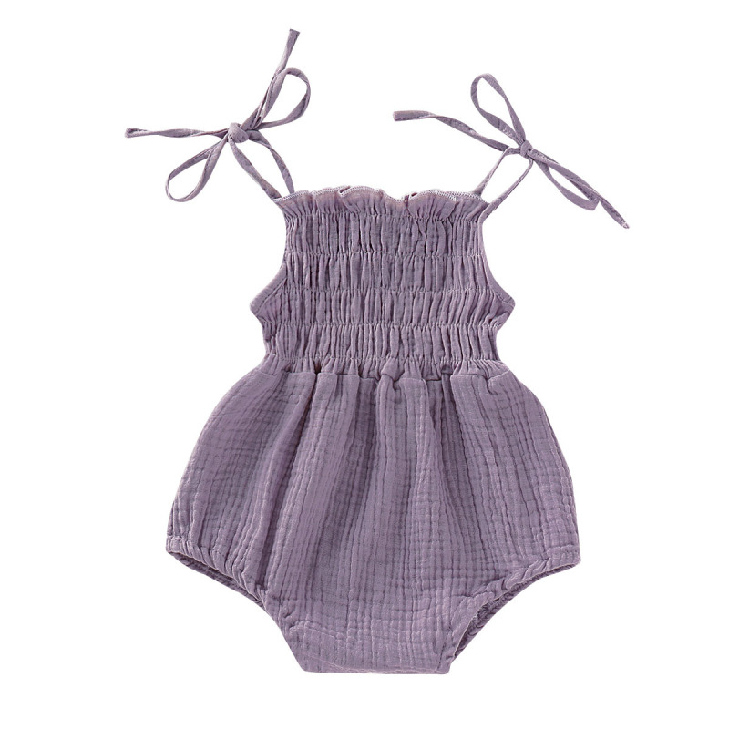 Romper Soft Sleeveless Strap Toddler Jumpsuit Overalls Lovely Cotton Summer Clothing Sleeveless Strap Baby Girl Romper
