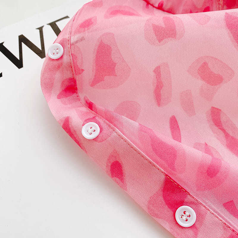 Conyson Autumn Baby Clothes Girls Pink Leopard 3 Piece Spring Kids Fashion Love Sling Vest Long Shirts Girl Casual Clothing Suit
