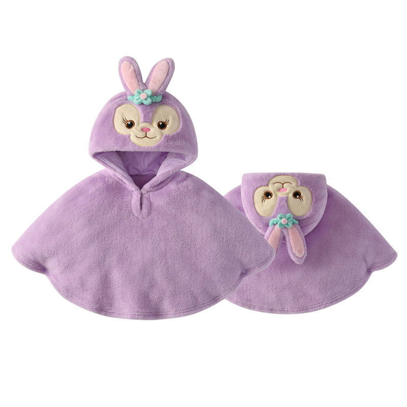 RTS Autumn Winter Wholesale Flano Flannel Animals cartoon newborn baby clothes boy girls Rompers fur warm clothes blanket cloak