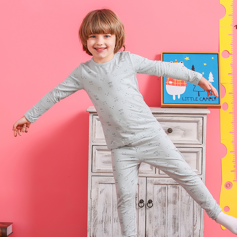 Wholesale 3-13 Years Soft O-Neck Kids Sport Play Child Clothes Boy Clothing Sleeping Pajama Set