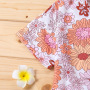 Conyson Summer 1-5Y Kids Girls Floral T-shirt Button Casual Outwear Shorts 2 Piece Printing Suit Children Girl Outfits Suits