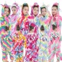 Wholesale Tie Dye  Kids Girl Jumpsuit Pyjamas Kids Cartoon Girls' Sleepwear Kids Unicorn Onesie Flannel Pajamas