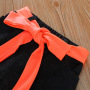 Factory Direct Girls Stretch Solid Color Suit New Arrival Toddler Girls Boutique Summer Ruffled Flared Sleeve Clothing Set
