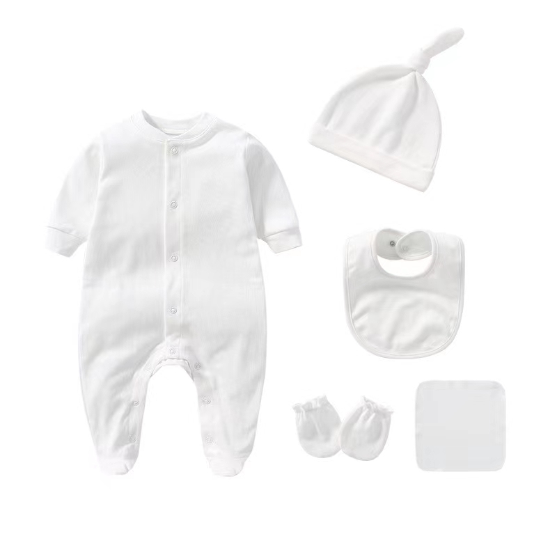 Conyson Hot Wholesale Spring Autumn Casual Style Orgnaic Cotton 0 to 1 Years Plain Long-sleeved New Born Baby Knitted Romper