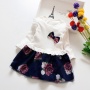 New Style Baby Girl Cute Bow Casual Dresses Fall Clothes Long Sleeve Dress