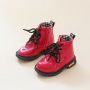 Conyson wholesale winter Korean design size 21-36 child PU Leather boot baby kid boy girl snow clothing Martin boots shoes