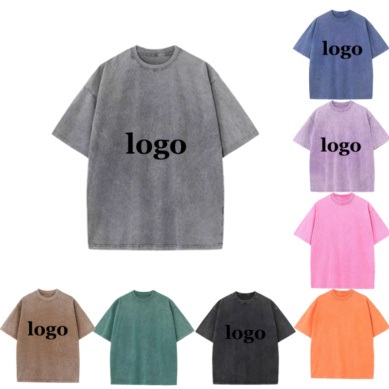 Conyson RTS Top Quality Summer 100% Cotton Men T-Shirt With Printing Custom Your Brand Logo Graphic Men's Vintage T-shirt