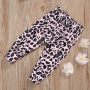 Hot Sale Baby Girls Pink Print cotton Long Sleeve Tops or T-shirt 2021 Spring Summer With pantherine skirt