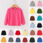 wholesale popular fashion Knitted Candy Solid Color kids clothes Pullovers Loose Children Casual Sweaters girl knitwear clothing