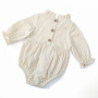 Fashion Baby Girls Romper Cotton Long Sleeve Ruffles Baby Rompers Infant Playsuit Jumpsuits Cute Newborn Clothes
