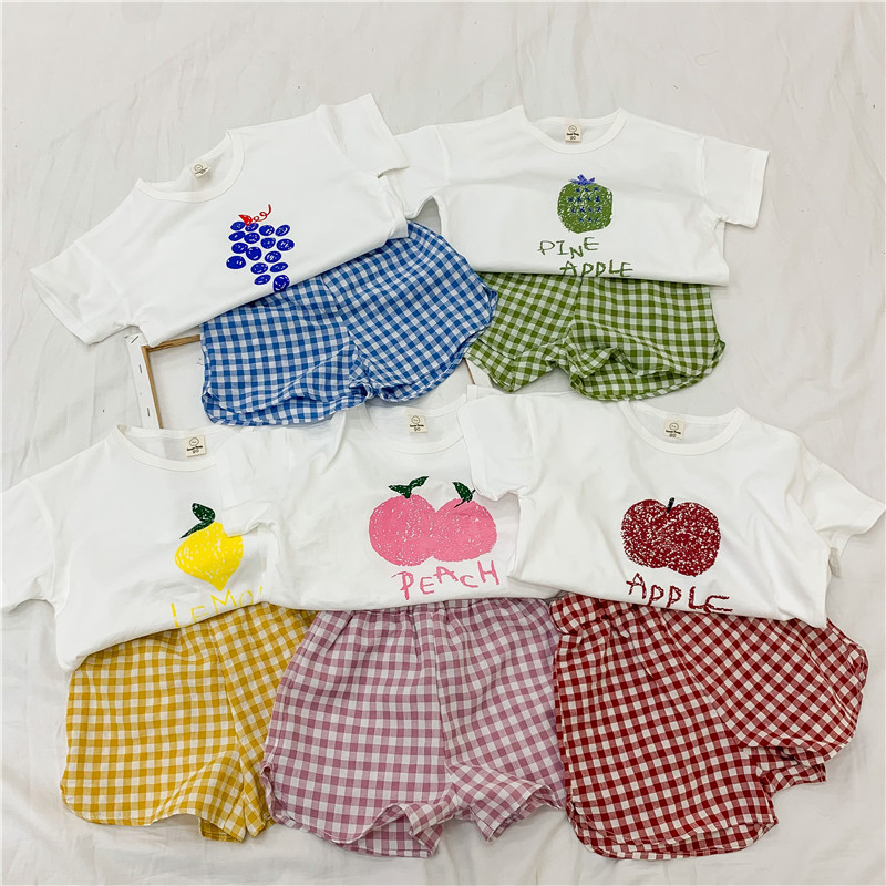 Conyson New Children's Short Sleeved Shorts Set Kids Summer Cotton Korean Comfortable Two Pieces Set Baby girls Boys Clothing