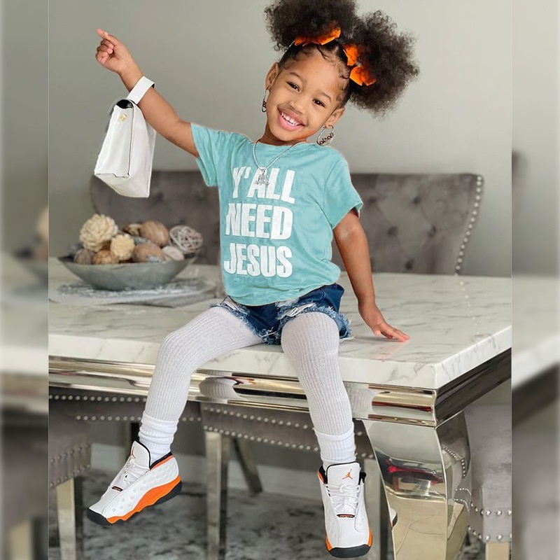 Conyson Hot Sale Cute Summer Kids Printing T Shirts Cotton Soft Comfortable Girls Short Sleeves T Shirts