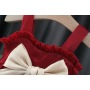 Conyson High Quality Summer Cotton Polyester 1-3 Years Old Sleeveless Fashionable Sweet Style Bowknot Girl New Princess Dresses