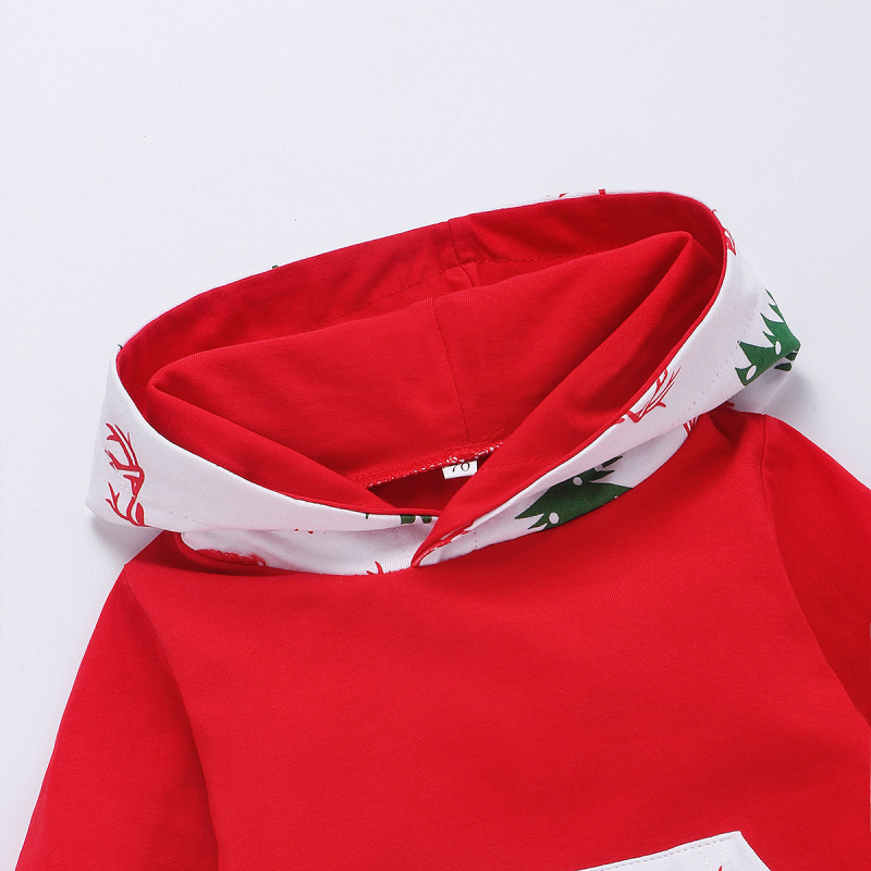 Conyson hot sale rts toddler baby Christmas fashion boy girls' infant kids clothes suit 100% cotton boutique romper clothing set