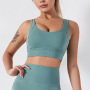 Wholesale 2021 summer new fashion adult sports sleeveless pure color nylon bra tops yoga bra vest