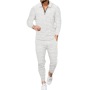 Wholesale Spring 2023 Designer Custom Logo Solid Long Sleeve Street men's sports leisure long-trousers two-piece men Set