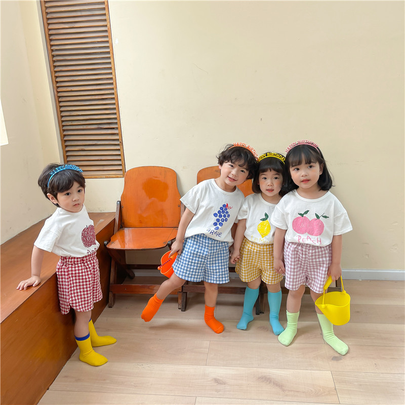 Conyson New Children's Short Sleeved Shorts Set Kids Summer Cotton Korean Comfortable Two Pieces Set Baby girls Boys Clothing