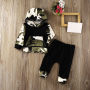 Conyson Autumn Winter Pudcoco Baby Boy Clothes Set 0-3 Year Casual Toddler Kids Newborn Hooded Tops Pants 2Pcs Outfits Set