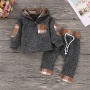 Manufacturer Discount Children's Warm Suit Long Sleeve Hot Selling Clothes Set Boy Toddler Applique Outfit