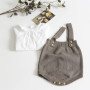 Conyson High Quality New Baby Unisex Spring Autumn Clothes Set Knitted Romper Triangle Crotch Button Jumpsuit 2Pcs Clothes Set