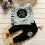Conyson New Style Girls' Korean Set Toddler kids long sleeve Clothing Sets Girl 2 Piece Outfits baby clothes sets