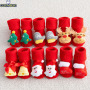 Conyson 2021 winter New fashion Christmas kids cute sets cotton thicken antislip popular toddler kids unisex red room socks