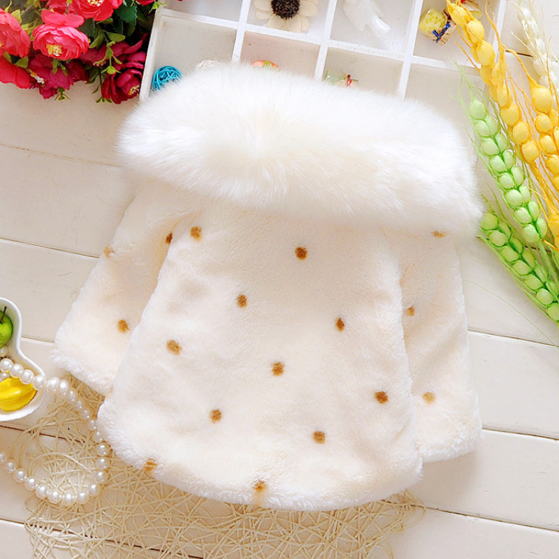 2021 Kids Winter Girls Thick Warm Cloak Autumn Winter Cotton Jacket Coat Red Baby Clothes