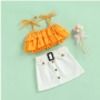 Conyson Wholesale Summer 1-5Y Littler Girls 2pcs Clothes Sets Solid Flower Sleeveless Vest White Skirts Boutique Kids Girl Suits