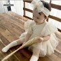 Conyson Wholesale Summer Fashion Dusty Pink Ruffled Princess Birthday Mesh Tutu Baby Girls Party Dresses
