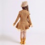 Conyson Autumn Winter Thick Warm Girls Dress Christmas Party Long Sleeve Knitted Flower Kids Sweater Dresses