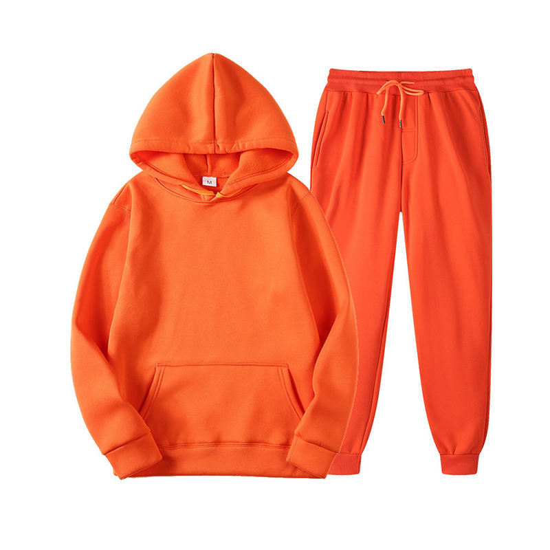 Wholesale Winter Casual Solid Hoodie Women Ladies Two Pieces Jogger Set Womens Sweat Sweatsuit 2 Piece Tracksuit Sets