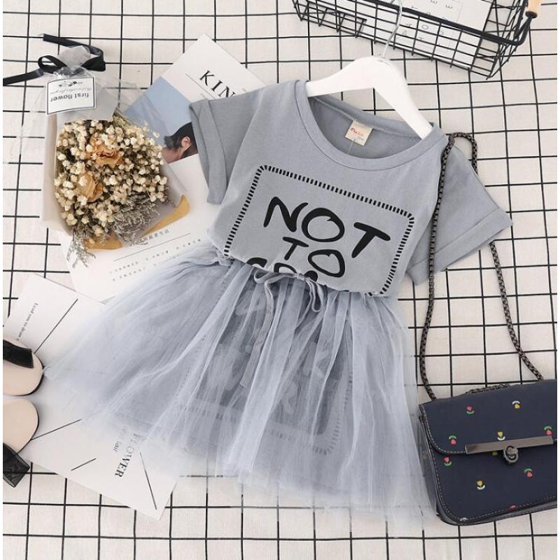Conyson New Girl's Birthday leisure Party short sleeve Dresses Girls Summer casual Dresses Kid Girls satin Pattern Bow Dresses