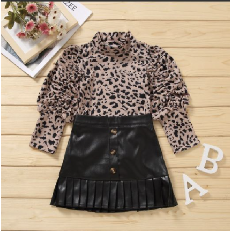 Conyson Casual Two Piece Outfit autumn Baby clothes Set Girls long Sleeve Cotton baby Kids Printed Shorts Two-piece clothing Set