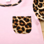 Conyson hot sale Fashion korea Leopard Printed boutique Summer kids t shirt shorts Outfit Set Cotton Baby boy Girl Clothing Sets