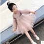 Hot Sale Latest Design Princess Long Sleeve Baby Girl Summer Flower Girl Frock Dress For Kids Girls
