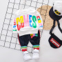 Conyson rts fashion autumn Boy kids boutique letters printing suits Baby Sports Tracksuits Clothing cotton Casual wholesale Suit