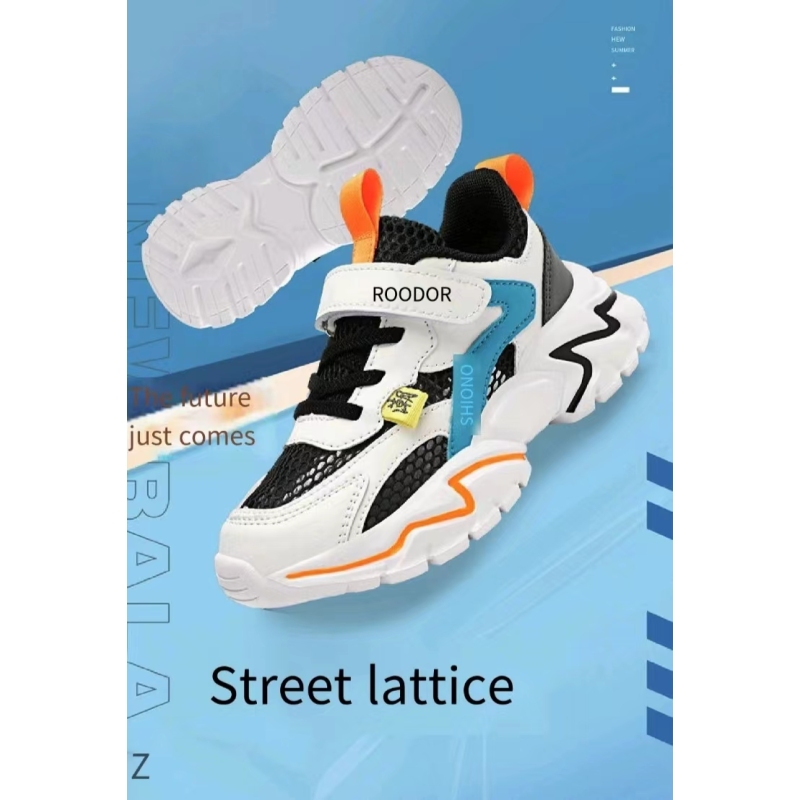 Conyson Hot Wholesale Latest Design Sports Style Solid Mesh Breathable Lightweight Rubber Kids Shoes Boys Casual Sneakers