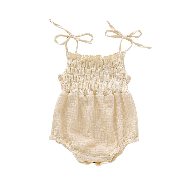 Romper Soft Sleeveless Strap Toddler Jumpsuit Overalls Lovely Cotton Summer Clothing Sleeveless Strap Baby Girl Romper