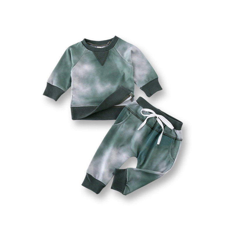 Factory Customization Soft Comfortable Cotton Knitted Sport Children Kids Clothes Set For Boy