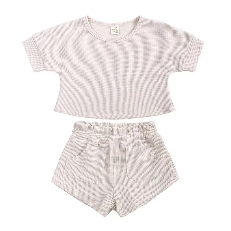 Conyson Baby Clothes Toddler Boy Girl Leisure Wear Solid Patchwork Kids Cotton Boutique