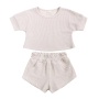 Conyson Baby Clothes Toddler Boy Girl Leisure Wear Solid Patchwork Kids Cotton Boutique