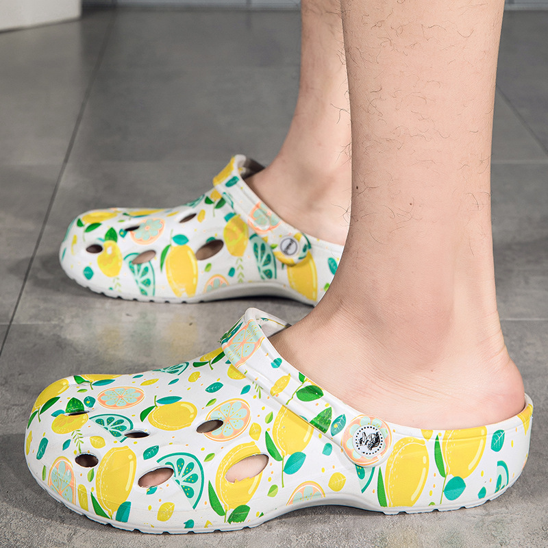 Conyson Design Unisex Summer Garden Shoes Cute Eva Children Flower And Fruit Clogs Factory Price Tie Dye Kids Sandals