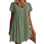 ready to ship one piece solid color loose clothing woman Online order clothes top women t-shirt casual long apparel ladies dress